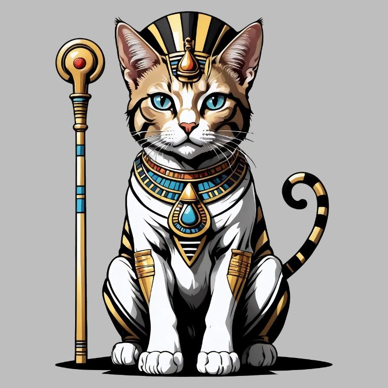 Chat Pharaon Chat Égypte Pyramide Cadeau