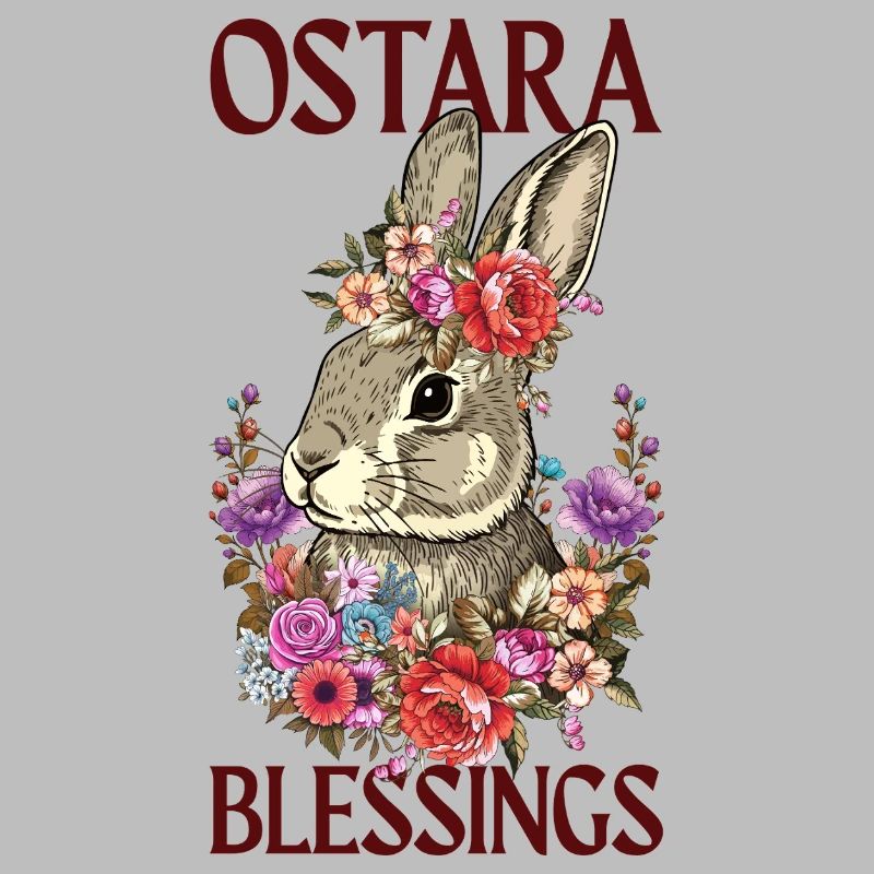 Bénédictions d’Ostara Joyeuses fleurs de lapin de Pâques