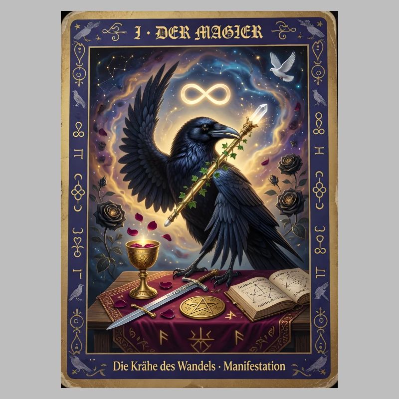 Krähe, der Magier