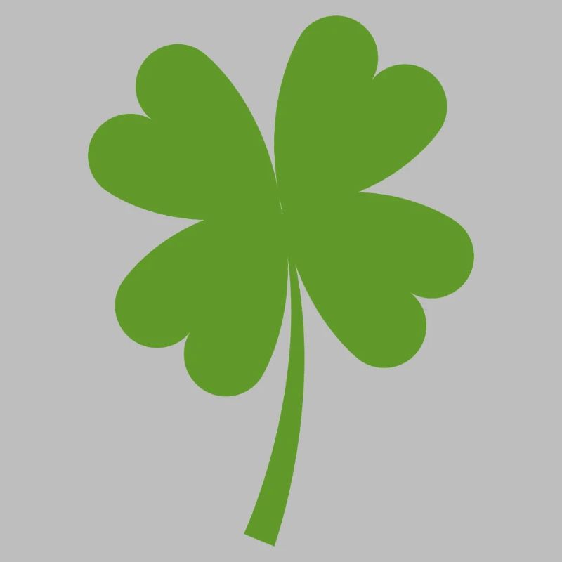 Solid four-leaf clover