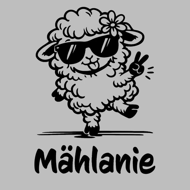 Mählanie Dancing Sheep Funny Pun