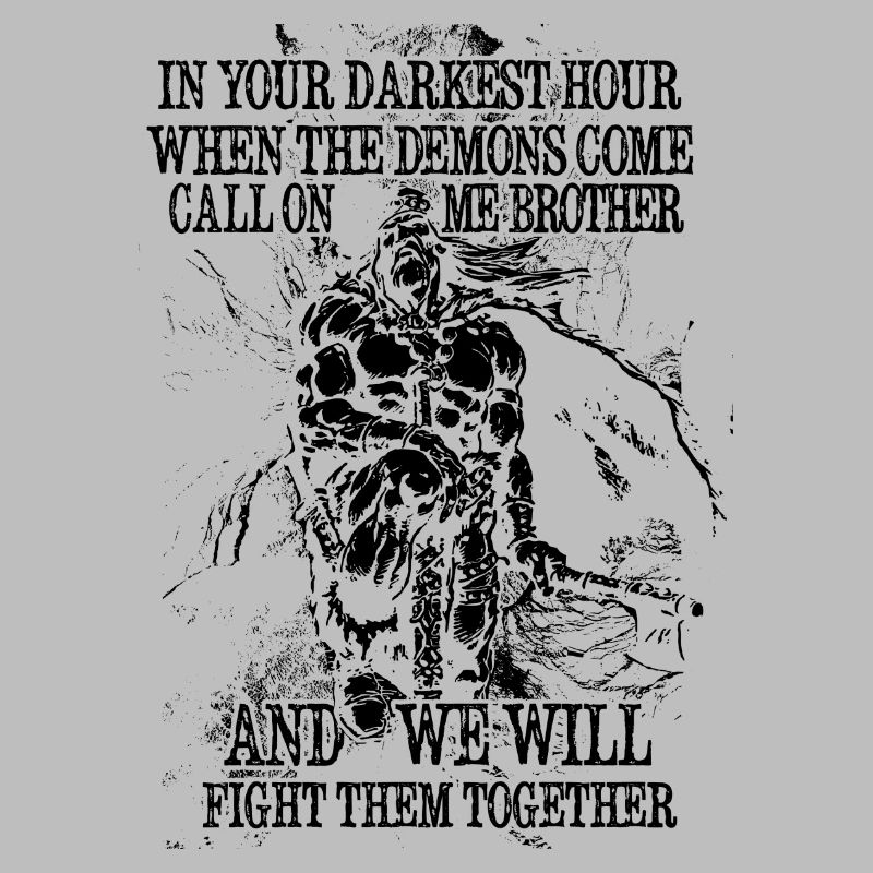 In your darkest hour call on me (dunkel)