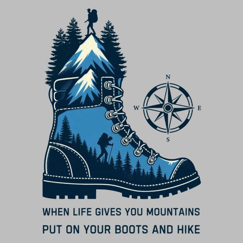 Mountain Boot with Compass