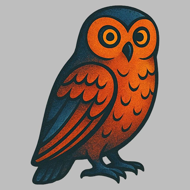 Owl with pattern