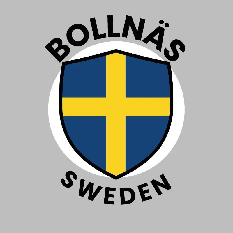 Drapeau du Bouclier de Suède de Bollnäs