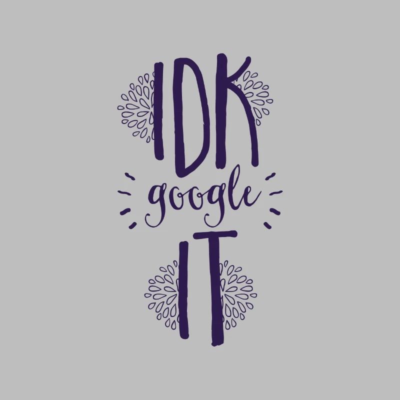 Frag doch Google Schriftzug Geschenkidee google it