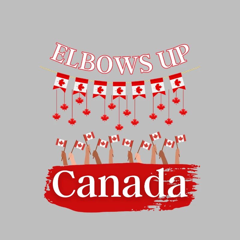 T-shirt de protestation Elbows Up Canada
