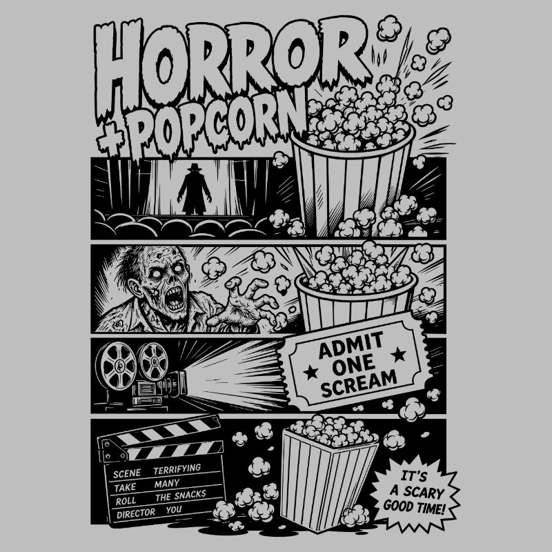 Horror Plus Popcorn Rétro