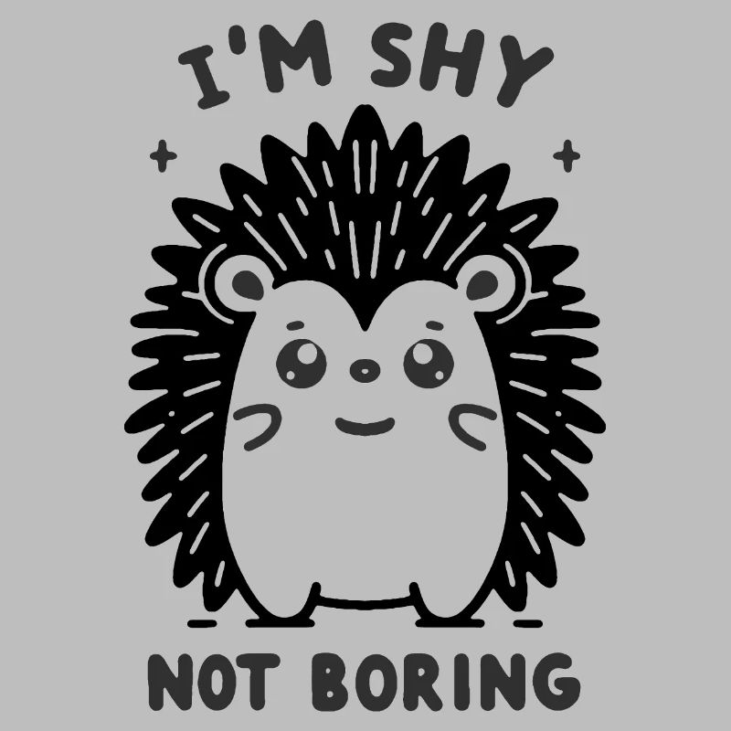 Hérisson noir timide