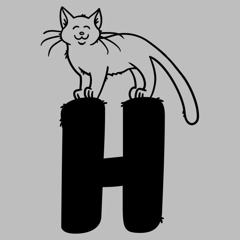 Katze Buchstabe H