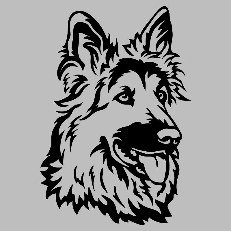 German Shepherd Head