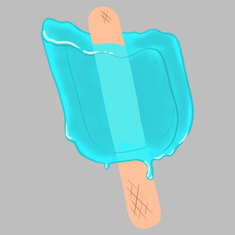Blue popsicles