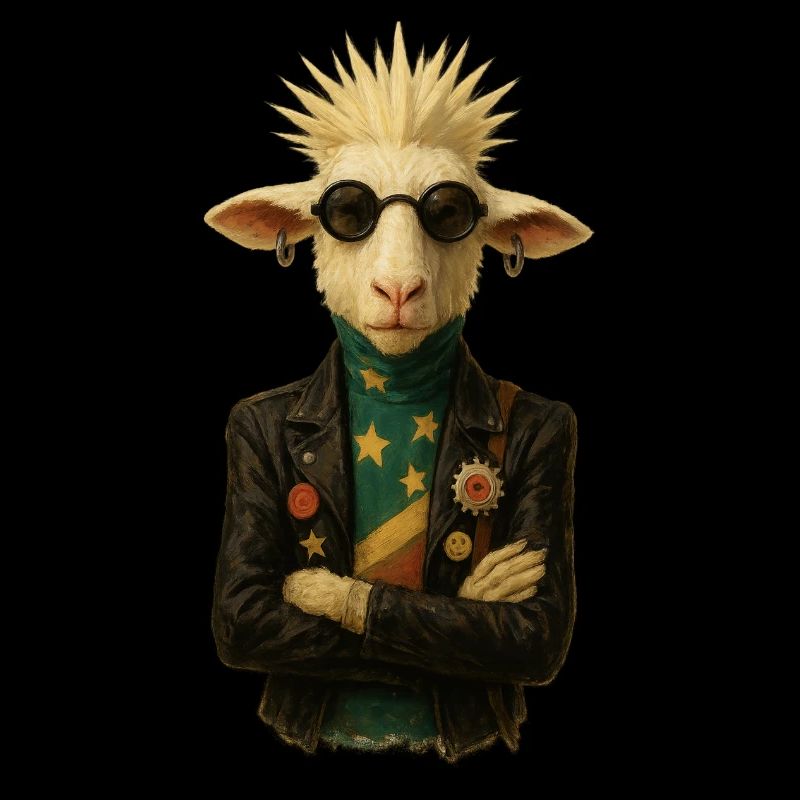 Punkgoat mit Sternenband