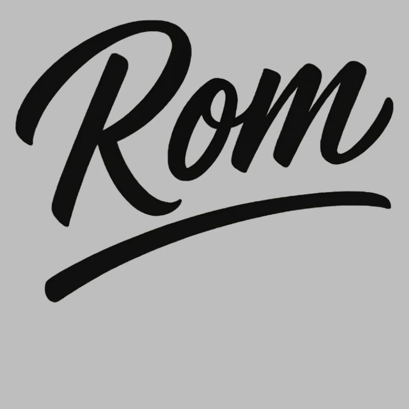 Rom Script Lettering Subline
