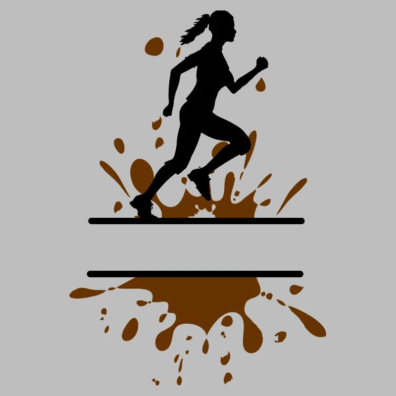 Mud Run Woman – Customizable Runner