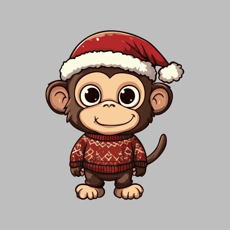Affe Weihnachten Comic
