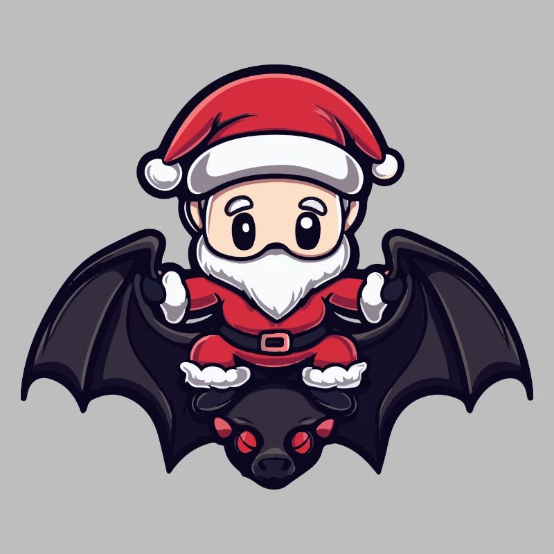 Fledermaus Weihnachtsmann