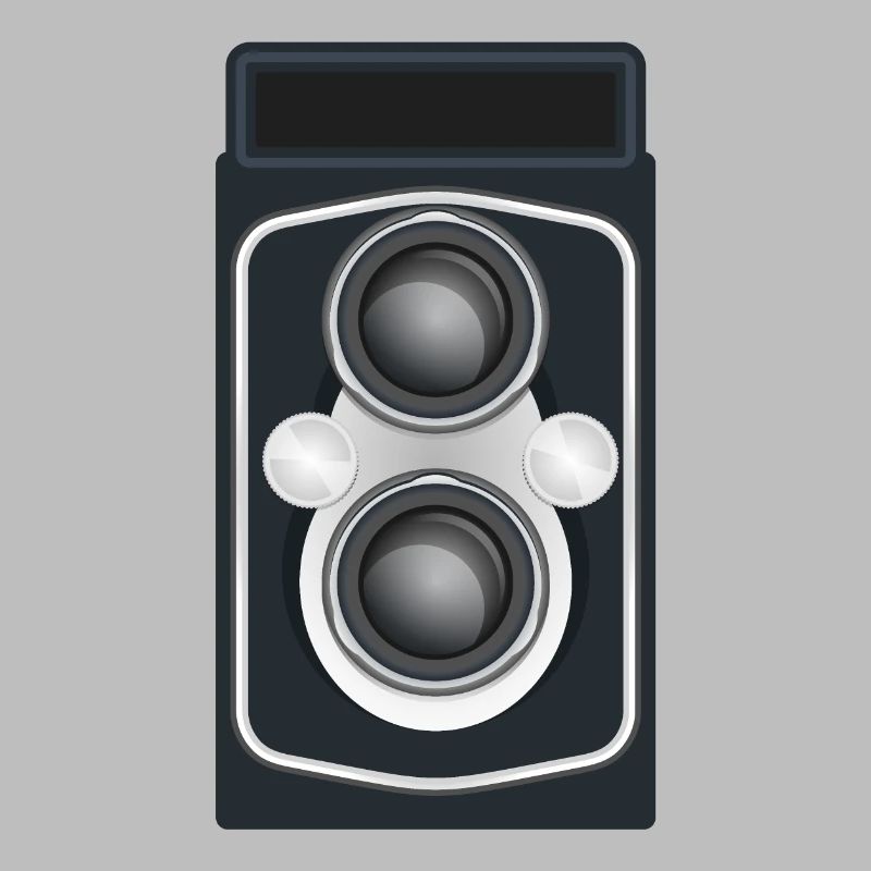 Caméra reflex à double objectif propre