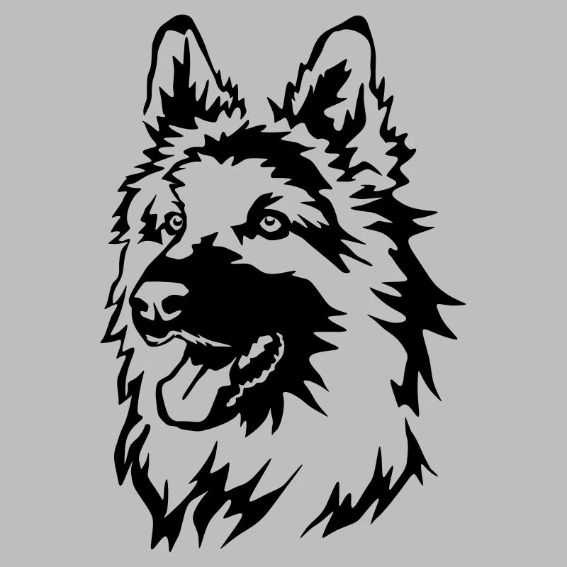 German shepherd head