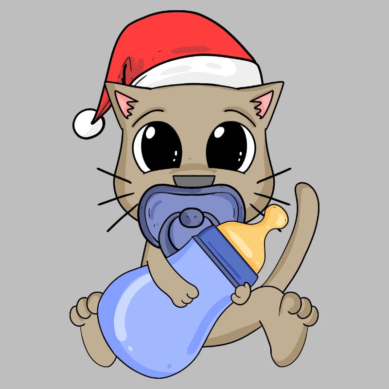 Chat Bébé Noël
