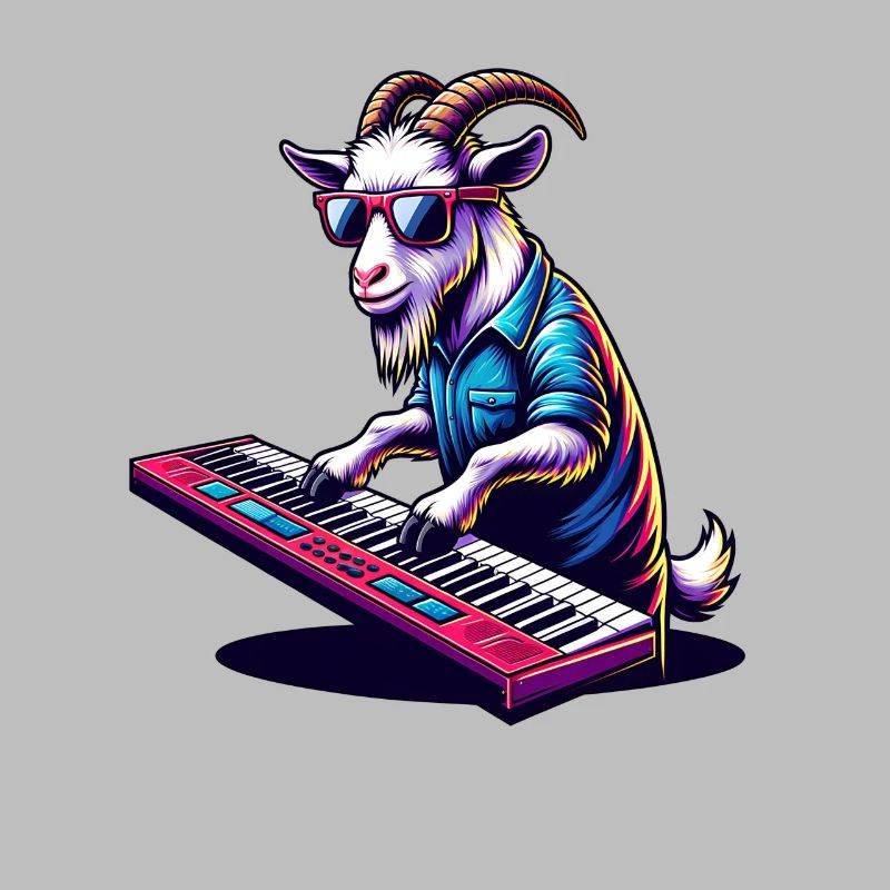 Ziege Mit Keyboard Bauernhof Stil