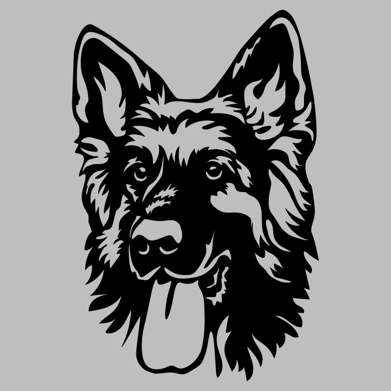 German Shepherd Head