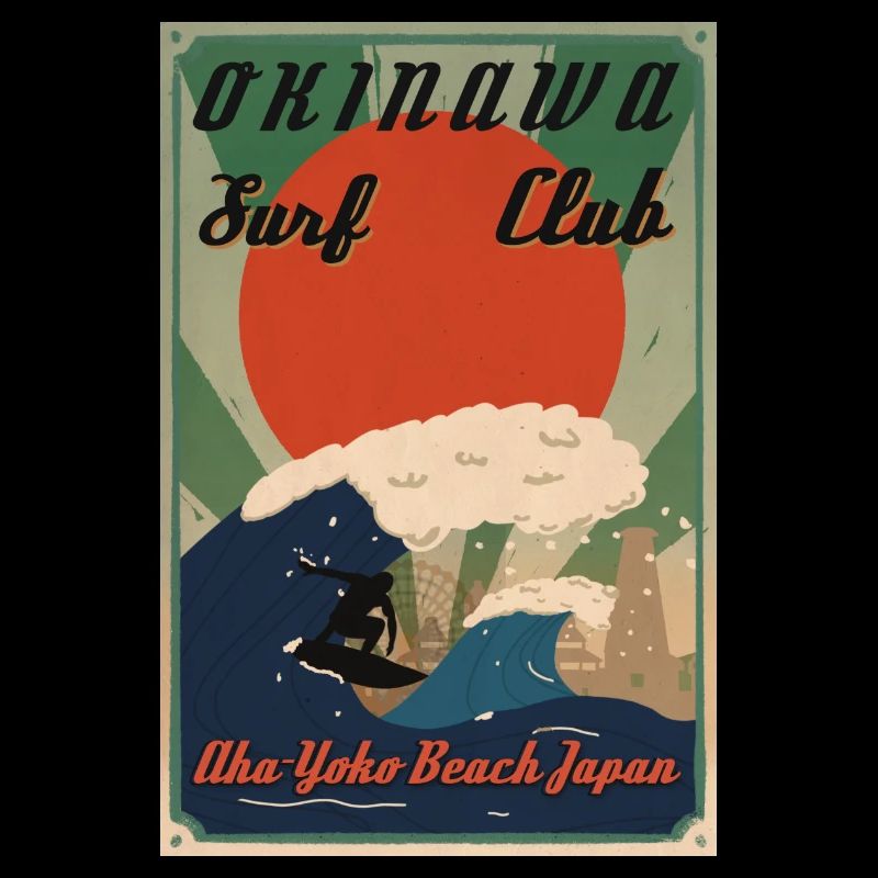 Affiche rétro d’Okinawa