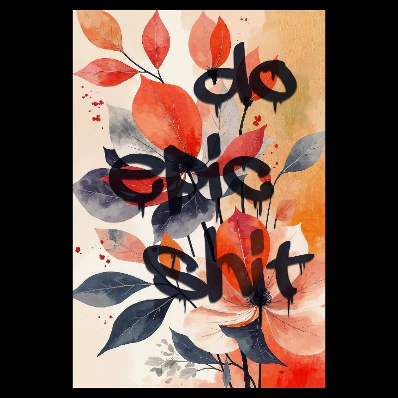 Do Epic Shit — Impression d’art floral de rue