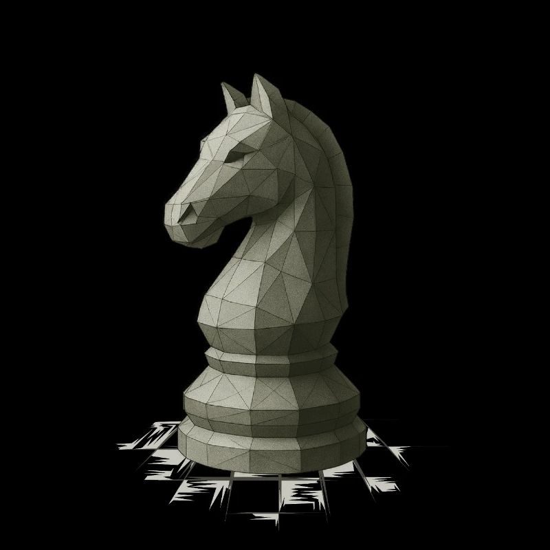 Conception du cavalier d’échecs à faible polygonisme