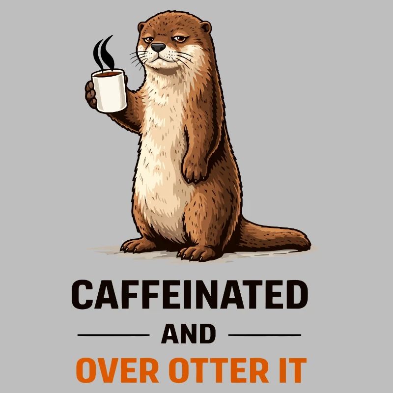 Caffeinated Otter Tee