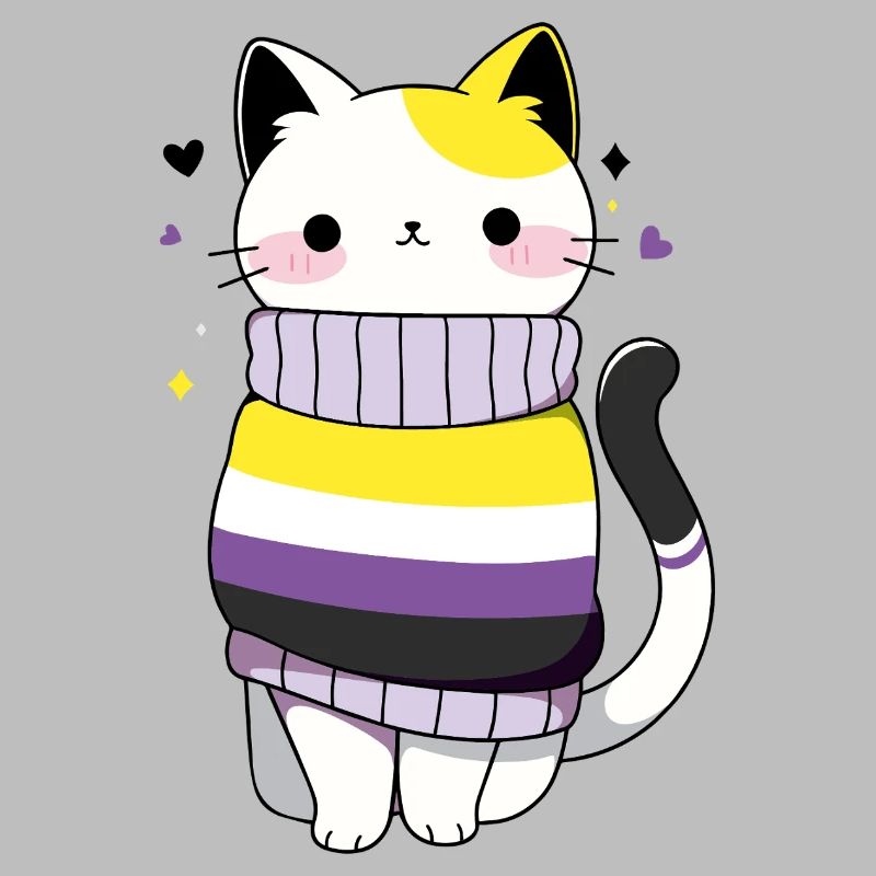 Nonbinary Cat CSD queer pride month LGBT queer