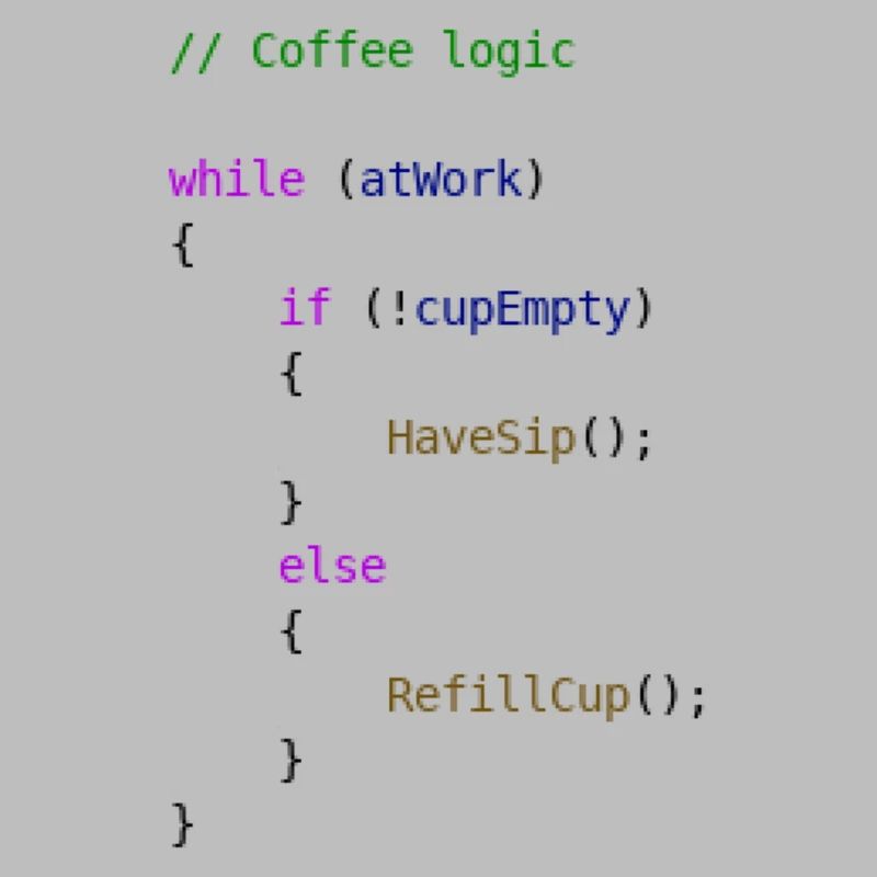 Coffee logic programmer gift idea