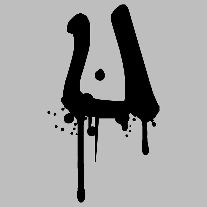Graffiti U gouttes Farbklex spray