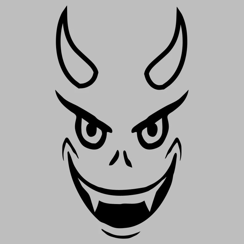 Face Evil Devil Design