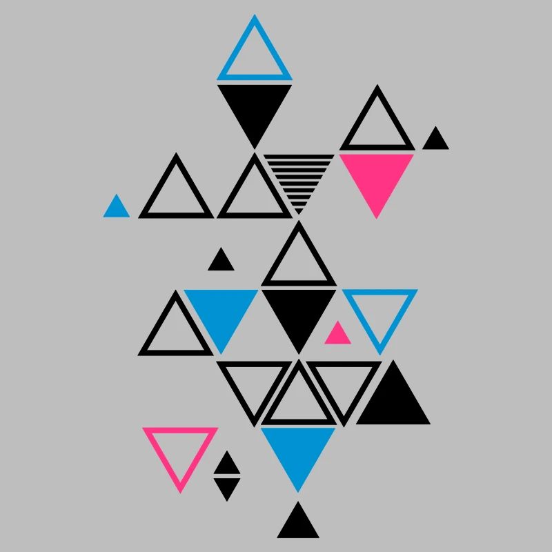 graphic pattern of triangles