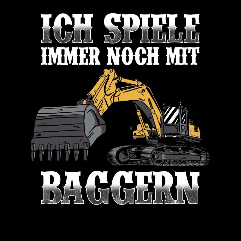 Immer noch mit Baggern Baggerführer Baggerfahrer