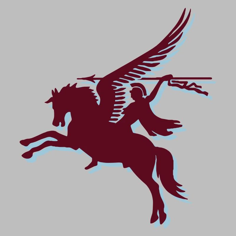 Multi Farbvektor - Fallschirm-Regiment - Pegasus
