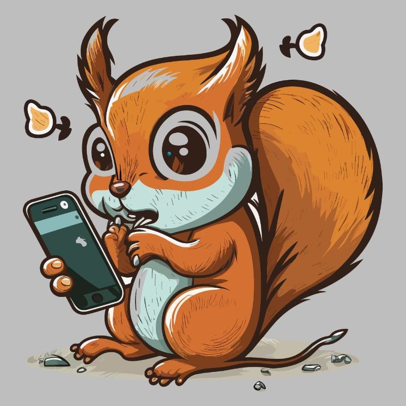 Scroll weiter, Eichhörnchen!