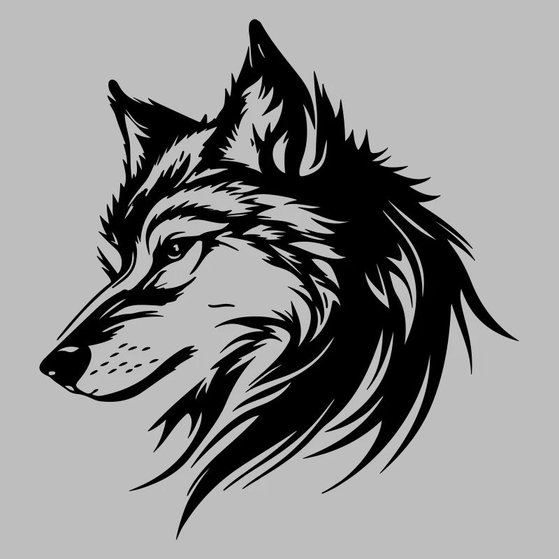 Silhouette de loup