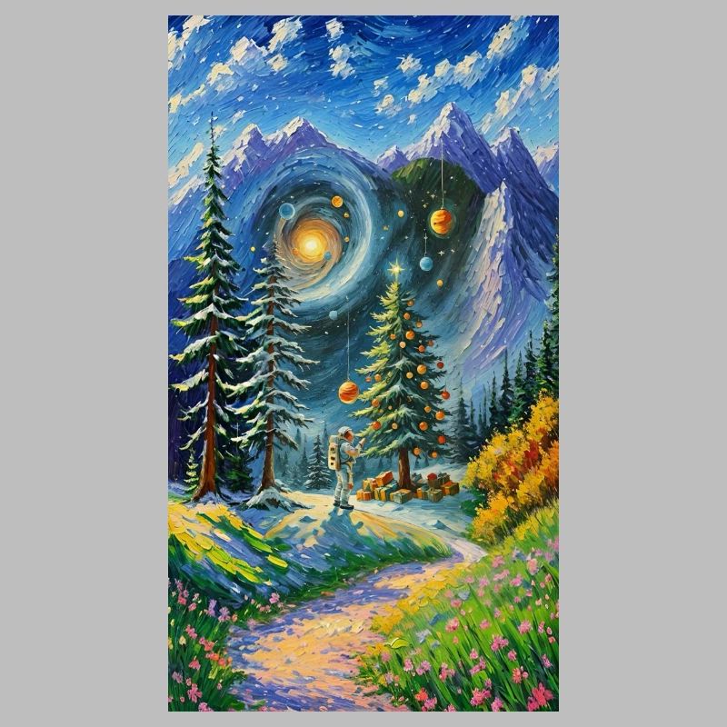 Arbre de Noël dans l’espace Arbre de Noël dans l’espace