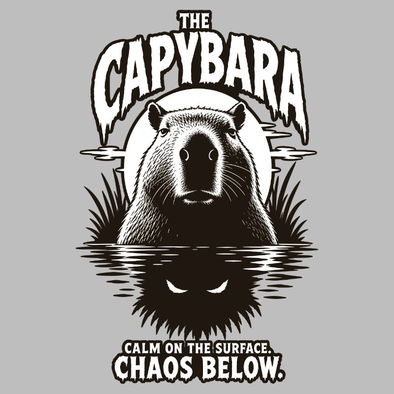 Capybara Chaos Horror Design