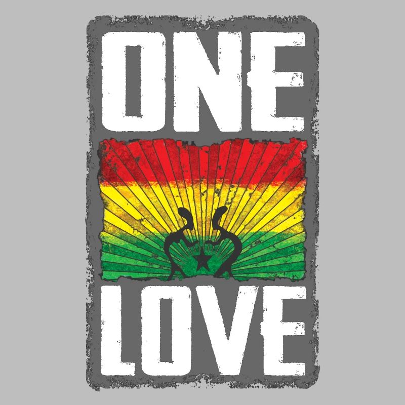 Conception du drapeau Reggae One Love