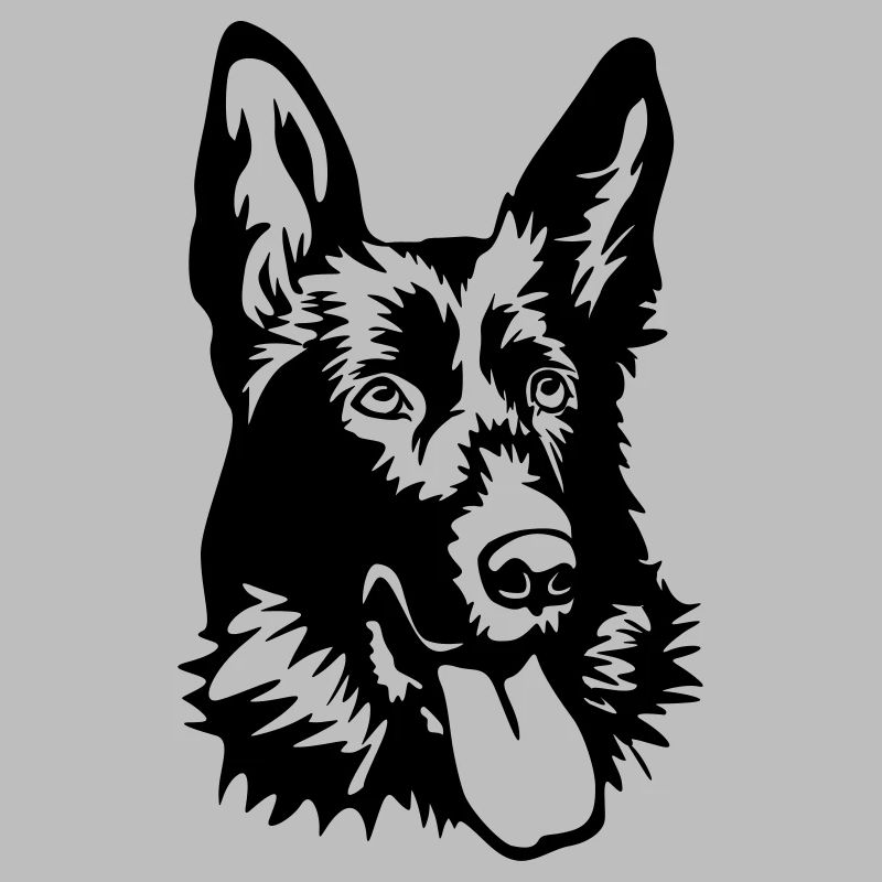 German shepherd head