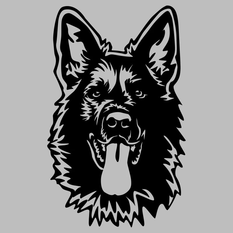 German Shepherd Head