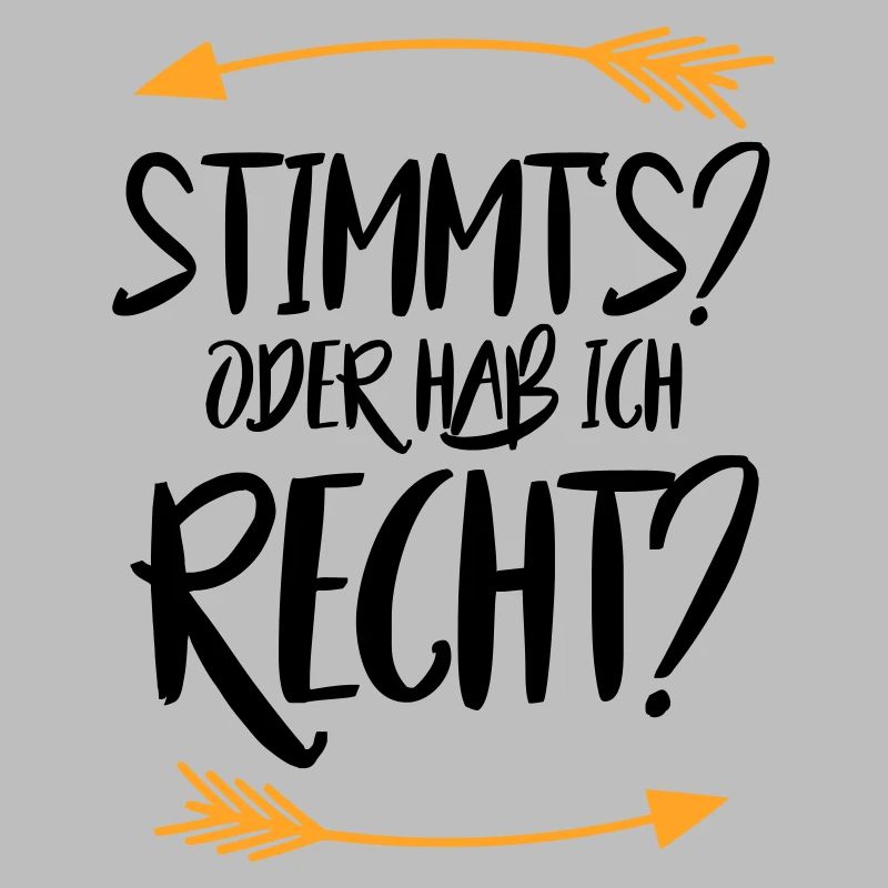 Stimmt s oder hab ich recht