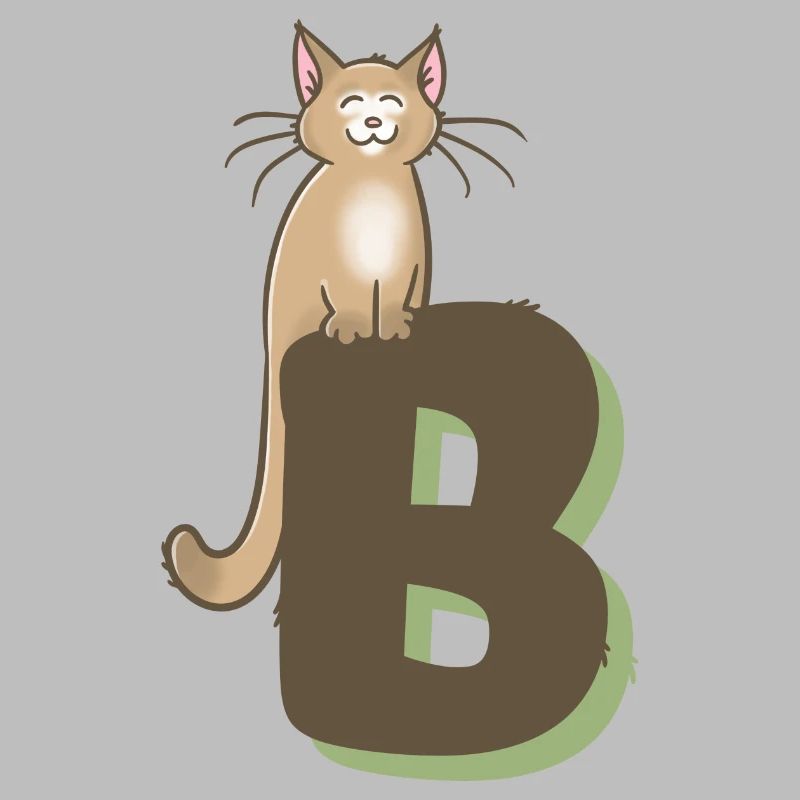 Katze Buchstabe B