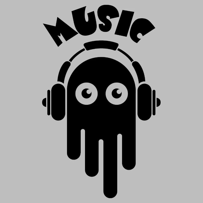 Musik Gespenst Comic Graffiti cartoon Kopfhörer