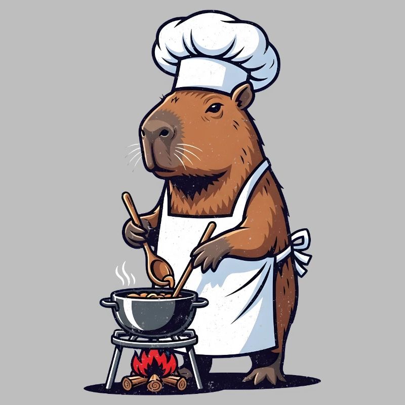 Chef Capybara Chef at the Pot