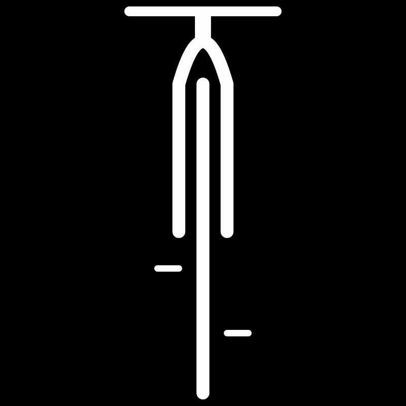 Silhouette de vélo blanc