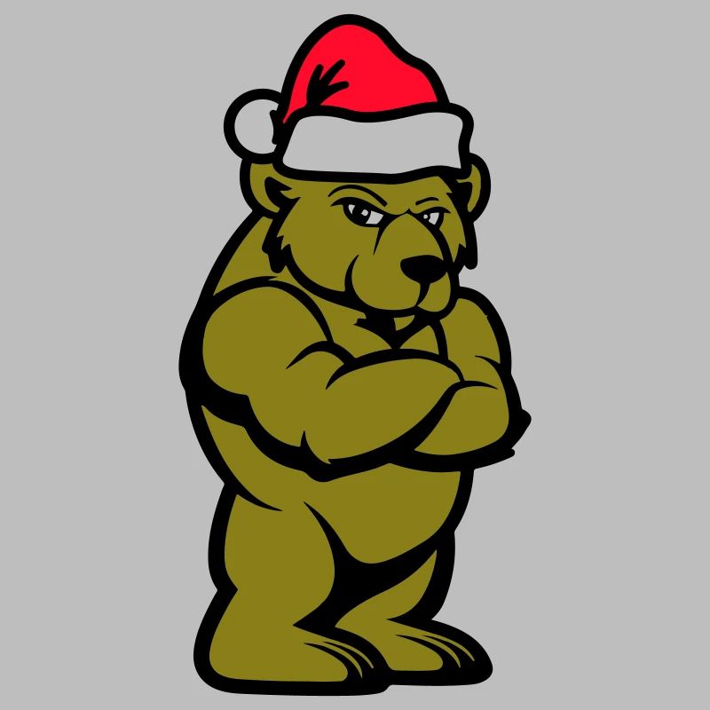 Bär Comic Weihnachten